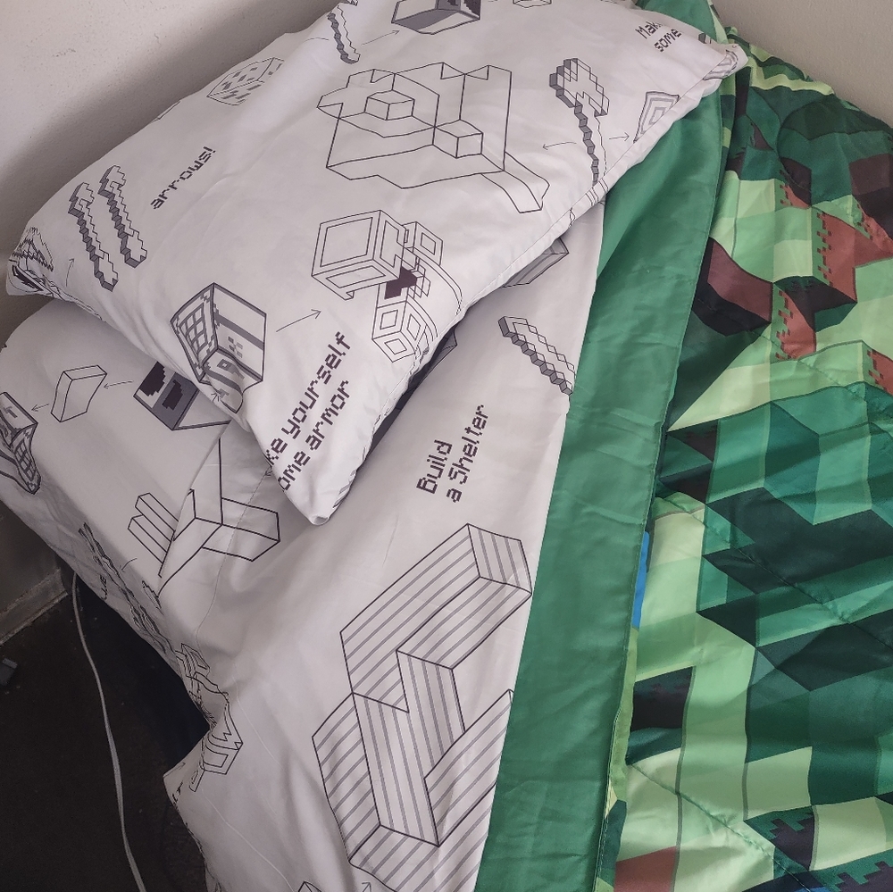 Minecraft Twin Bed set